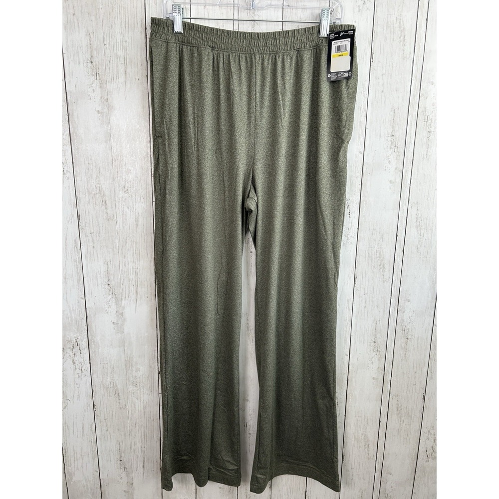 Women's Under Armour Loose Fit Pants Wide Leg Lounge NWT Olive Green M